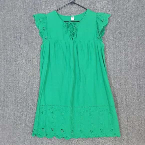Old Navy | Dresses | Old Navy Dress Womens L Green Linen Blend Short Flutter Sleeve Eyelet Mini Shift | Poshmark Old Navy | Dresses | Old Navy Dress Womens L Green Linen Blend Short Flutter Sleeve Eyelet Mini Shift | Poshmark